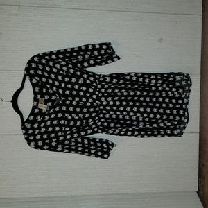 Cat tunic - small - black & white